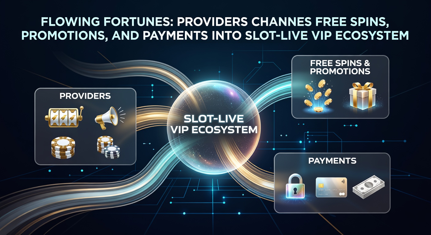Dynamic flowchart showing free spins funneling into promotions, payments, and VIP live dealer access points